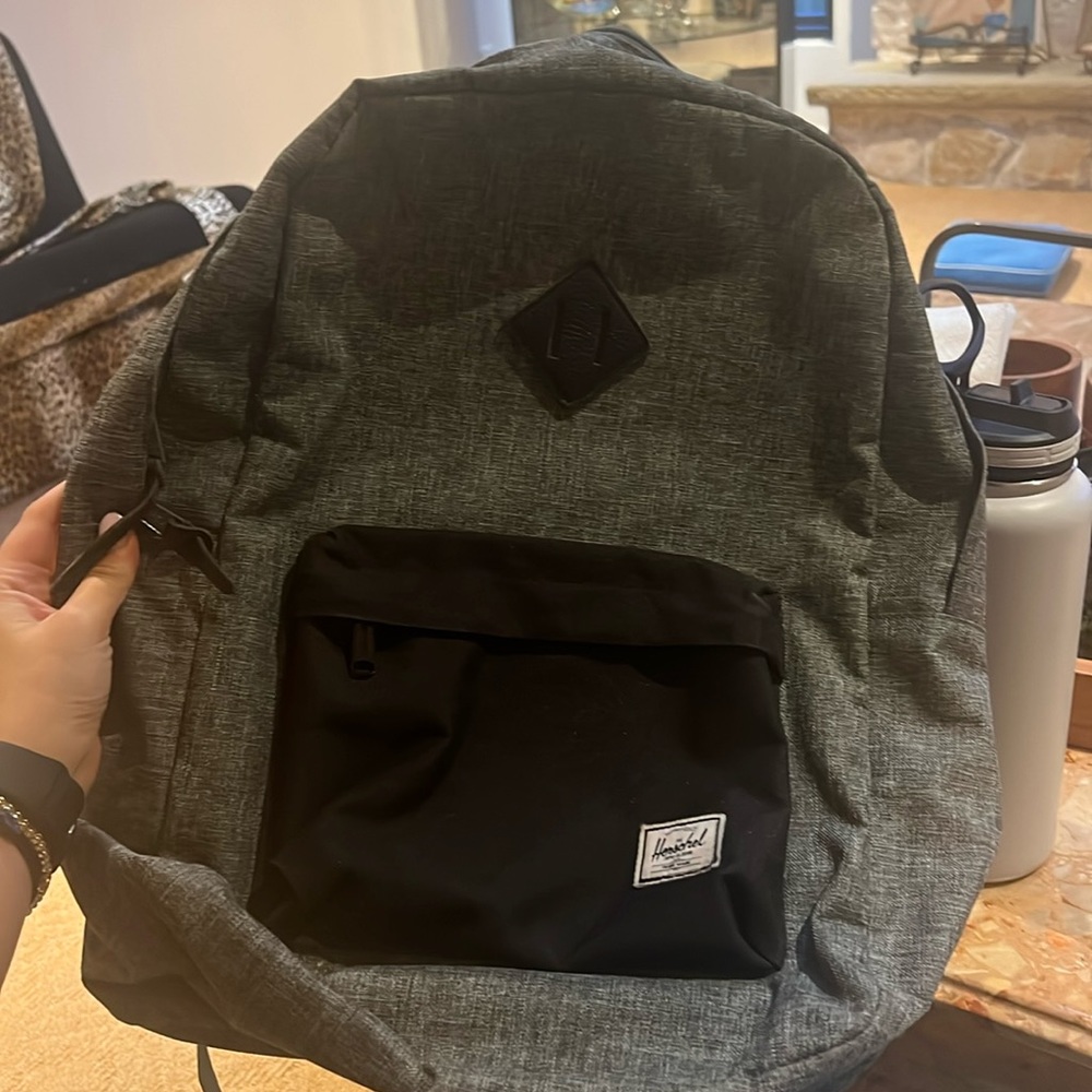 Gray Herschel backpack